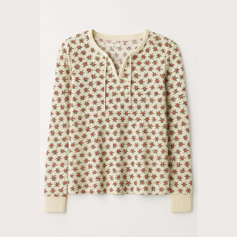 Lucky Brand rose bud Floral Print Women's Top - S/P